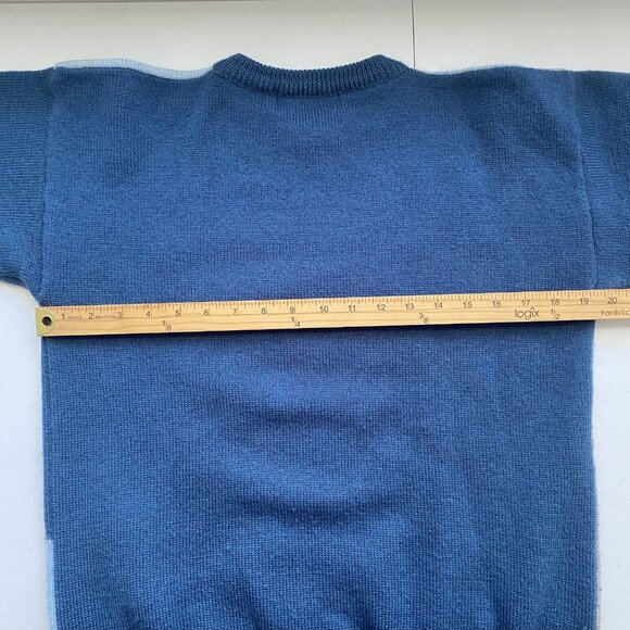 Tulchan Sweater Medium London Inspired Knit Sweatshirt Pure New Wool - Picture 4 of 8